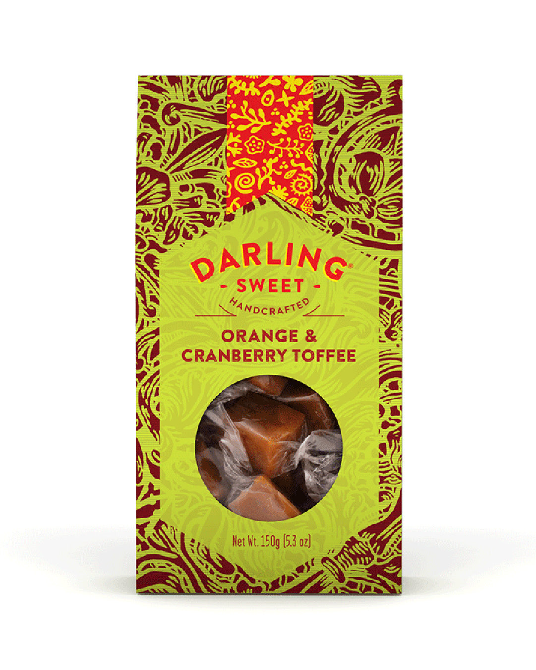 150g Orange & Cranberry Toffee