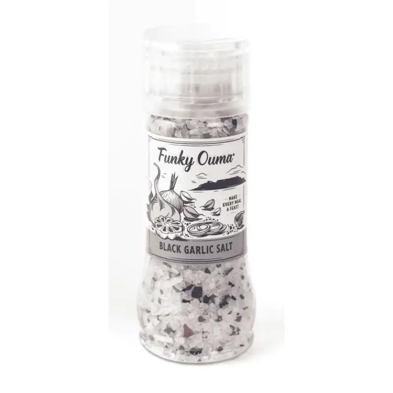 Black Garlic Salt Mini Grinder - Truffle & Thyme