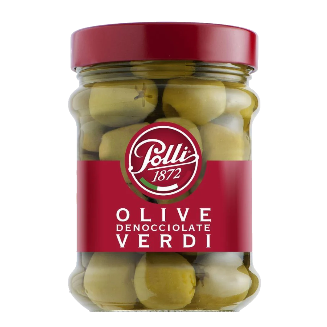 Polli | Green Pitted Olives - Truffle & Thyme