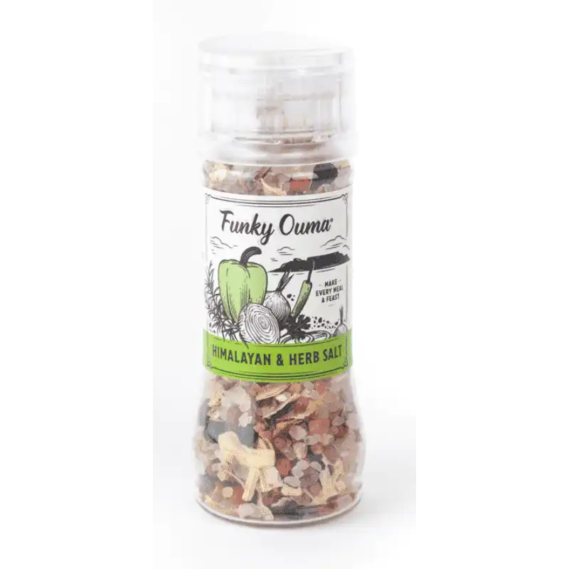 Himalayan And Herb Salt Mini Grinder - Truffle & Thyme