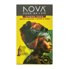 Nova Chocolate - Dark Chocolate with Salted Caramel, Cashew and Chilli