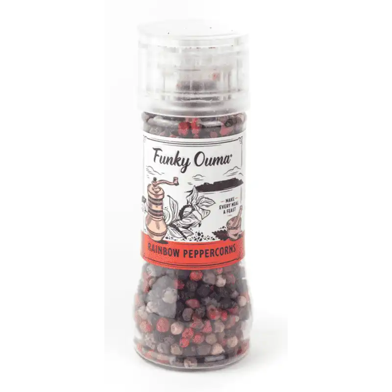 Rainbow Peppercorns Mini Grinder - Truffle & Thyme