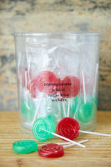 Small Round Pomegranate & Kiwi (Red & Green) Sugar Free (mixed in a Tub)