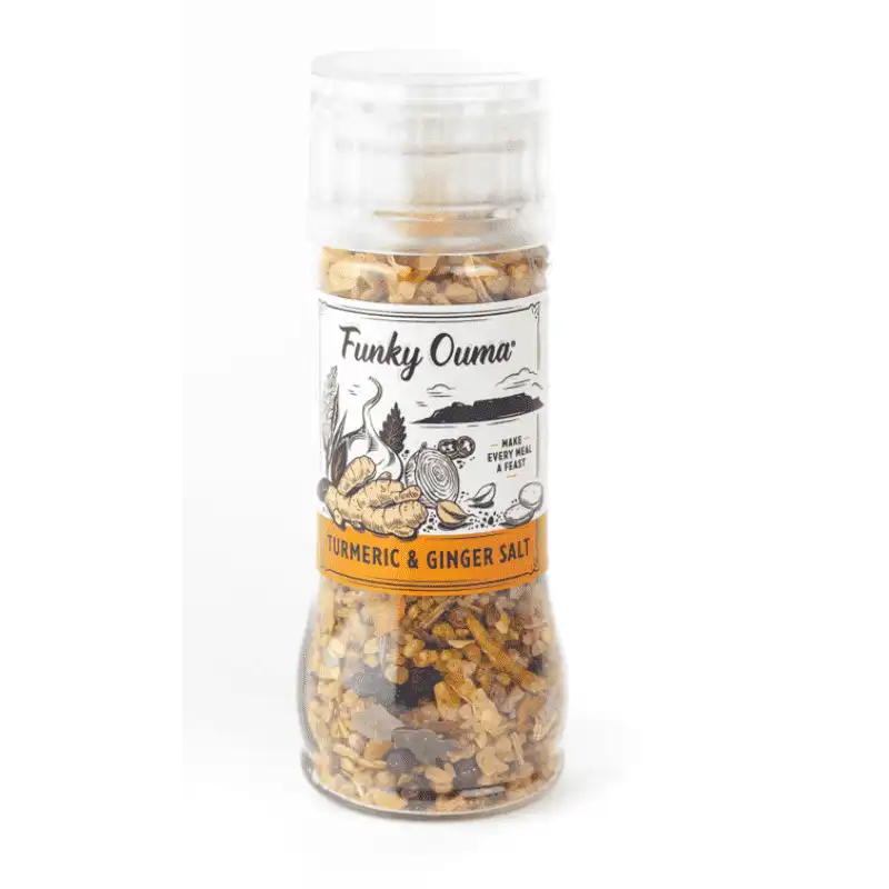 Turmeric And Ginger Salt Mini Grinder - Truffle & Thyme