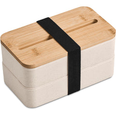 Wheat Straw & Bamboo Lunch Box Set - Truffle & Thyme