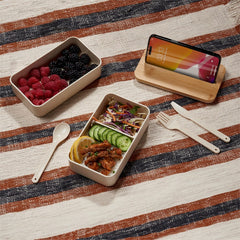 Wheat Straw & Bamboo Lunch Box Set - Truffle & Thyme