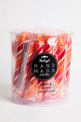 Candy Cane Large: Peach & Apricot (170mm) (Red & Orange Stripes)