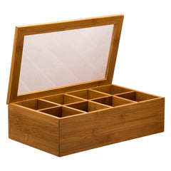 Bamboo 8 Section Tea Box