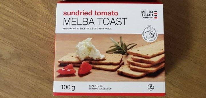 Sundried Tomato Melba Toast