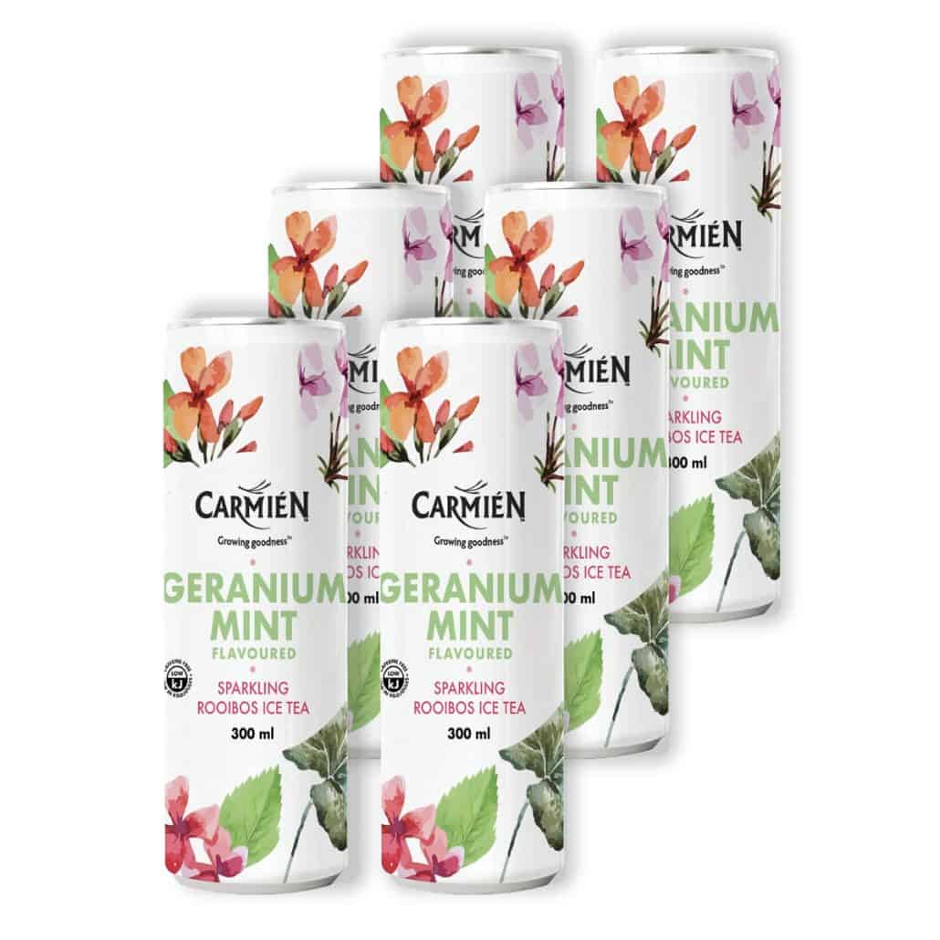 Sparkling Ice Tea Geranium Mint Shrink each 300ml (6 Pack)