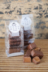Fudge Bites enrobed in Belgian (Callebaut) Milk Chocolate