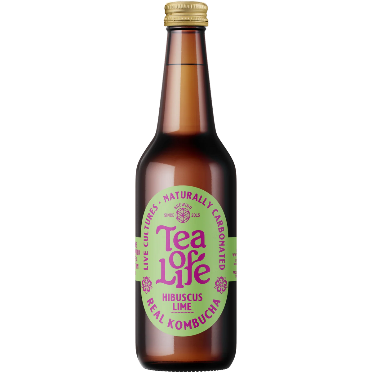 Kombucha - Tea of Life - Hibiscus Lime (6 pack)