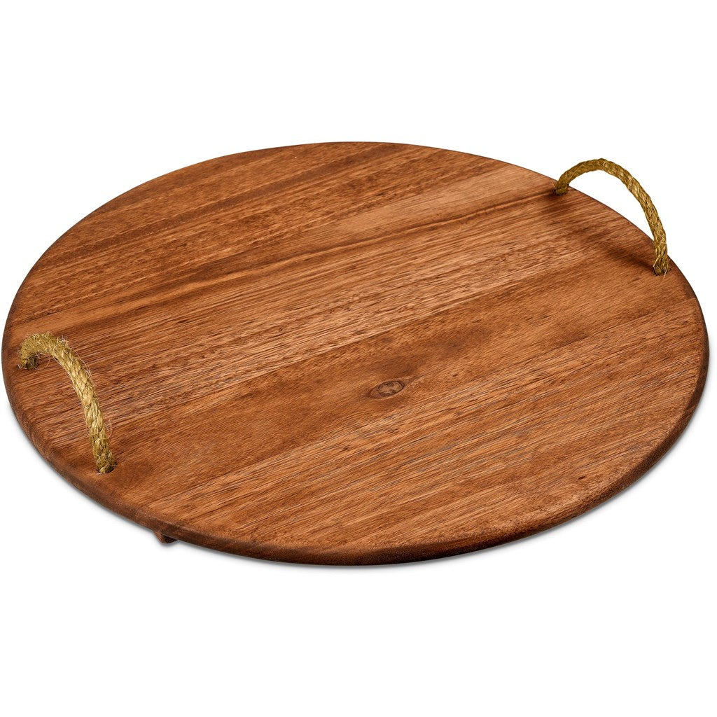 Large Round Hardwood Food Platter - Truffle & Thyme
