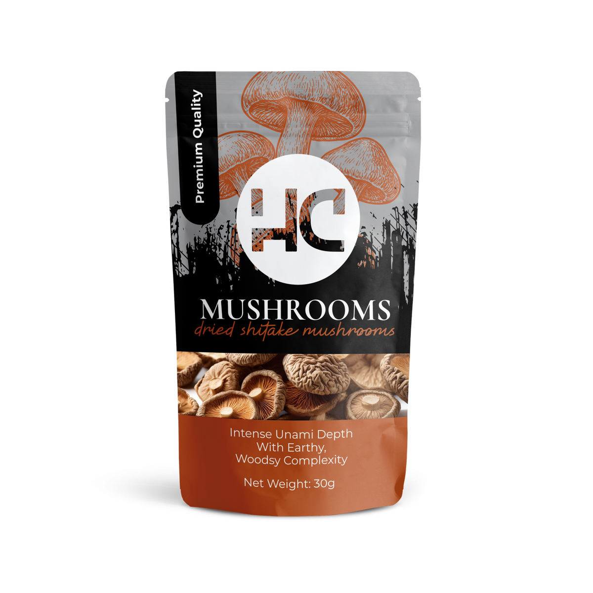 Dried Shitakes Mushrooms
