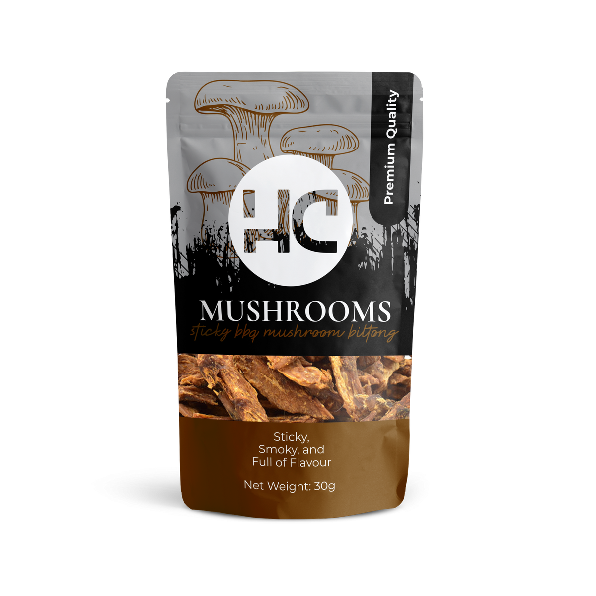 Dried Sticky BBQ Mushroom Biltong