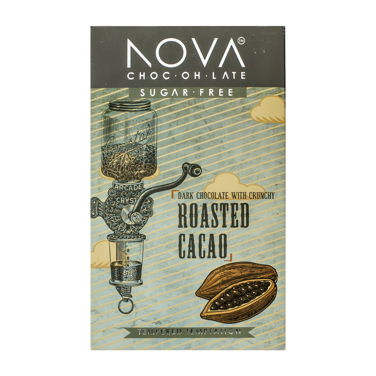 Nova Chocolate - Dark Chocolate with Crunchy Roasted Cacao