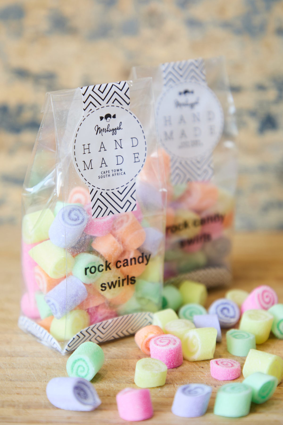 Rock Candy Pastel Swirls (pink, orange, green, yellow, lilac)
