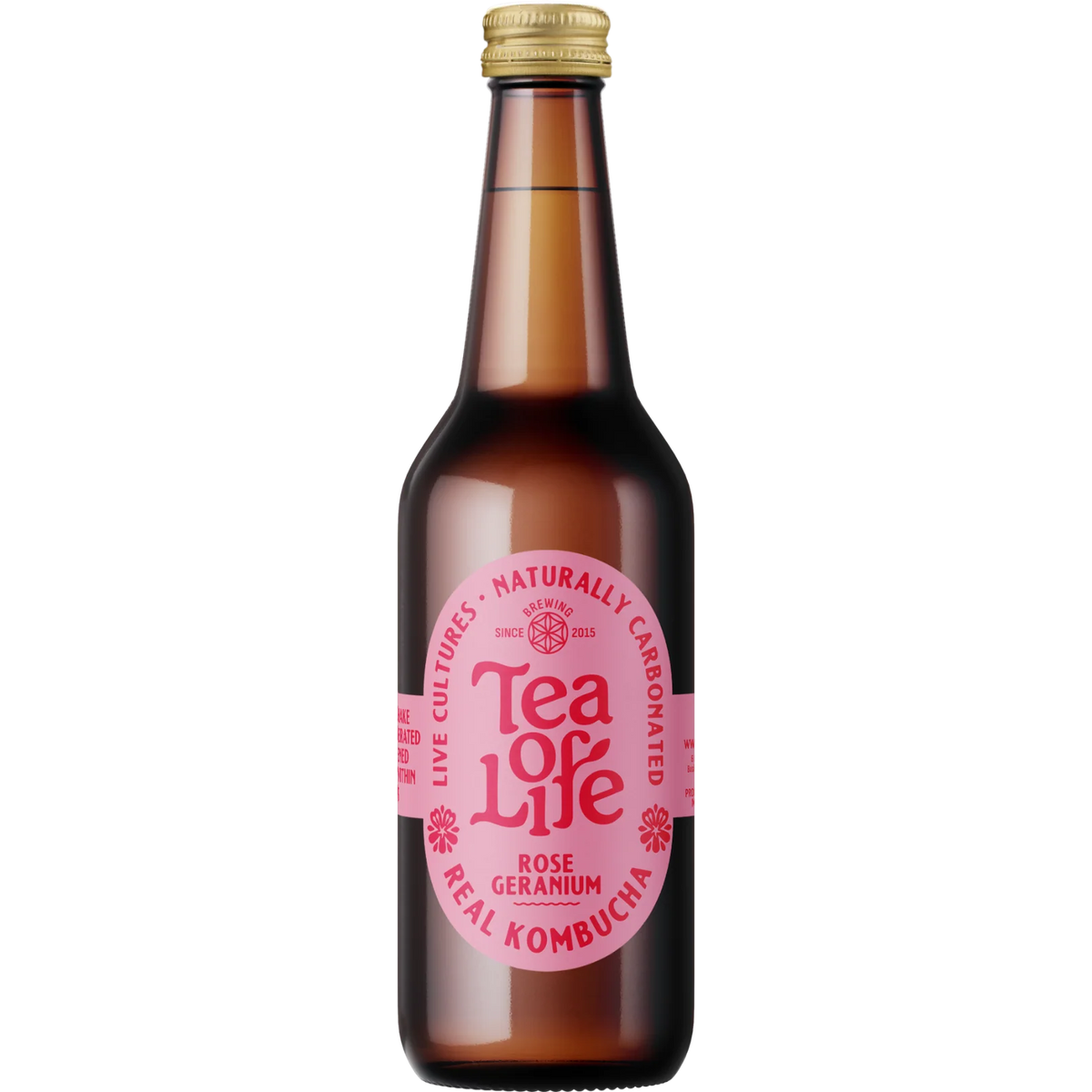 Kombucha - Tea of Life - Rose Geranium (6 pack)