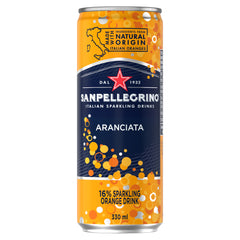 Sanpellegrino Italian Sparkling Drinks | Aranciata (Orange) Sparkling Fruit Beverage - Slim Can - Truffle & Thyme