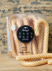 Large Xmas Candy Cane White & Gold Stripes (Minty Flavour)