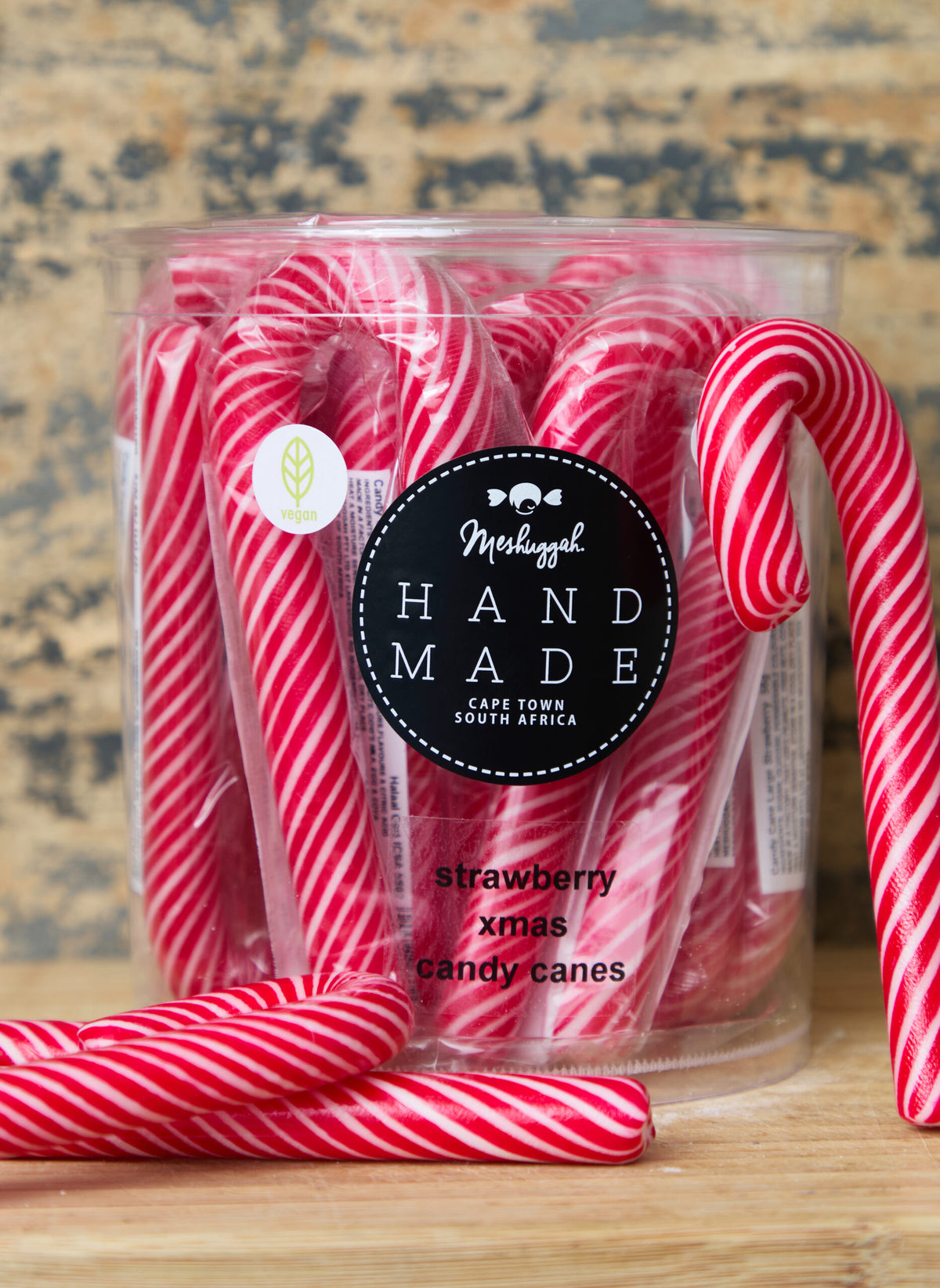 Large Xmas Candy Cane Red & White stripes (Strawberry Flavour)