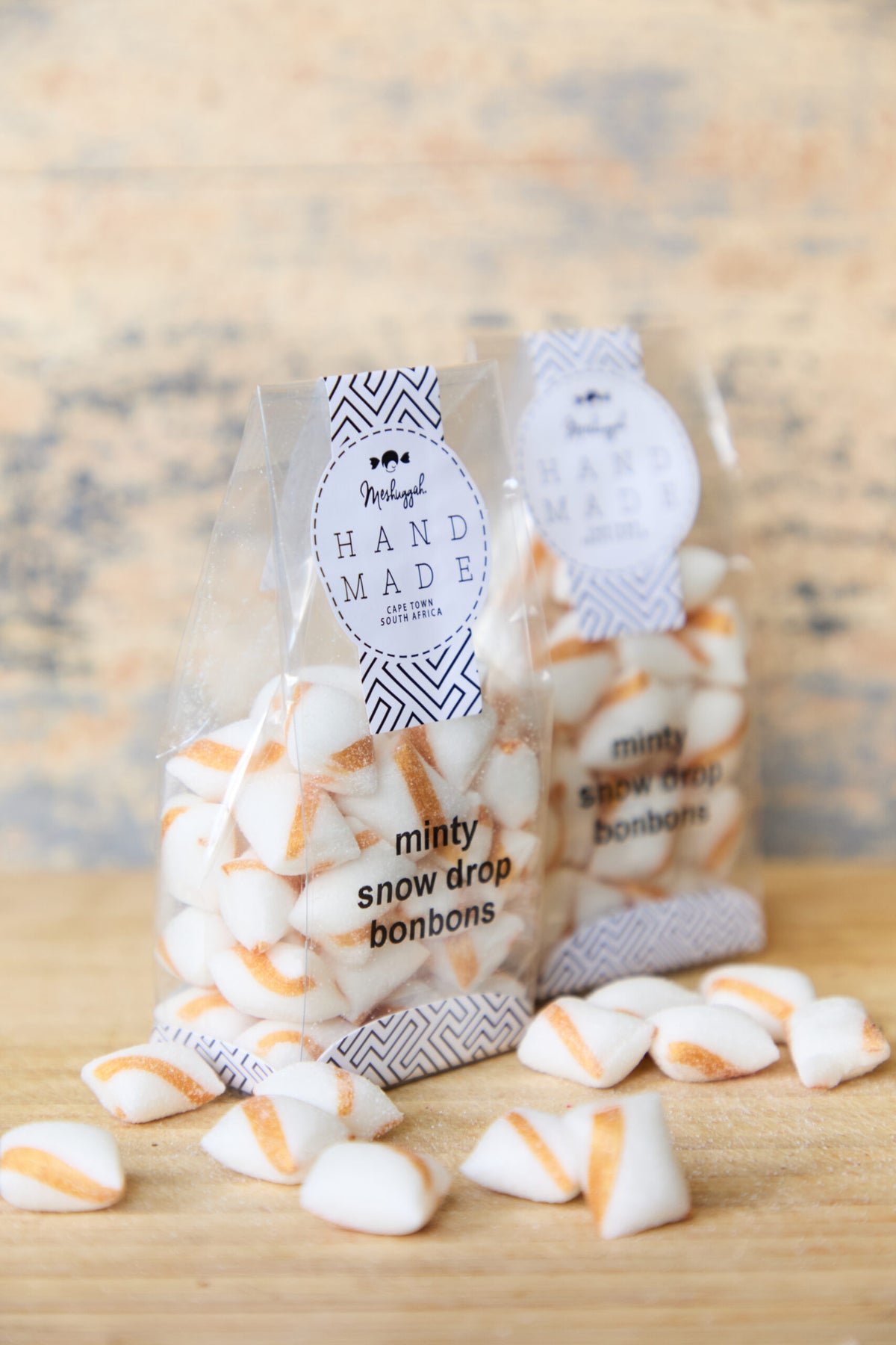 Bonbons Xmas White & Gold Stripes (Minty flavour)
