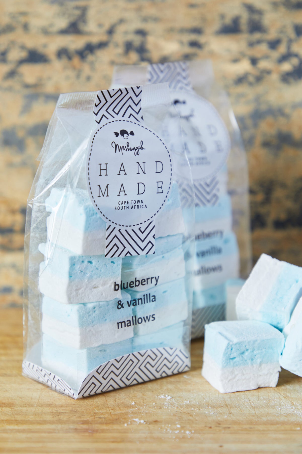 Marshmallow Squares - Double Layered Blueberry & Vanilla (8 in a bag)