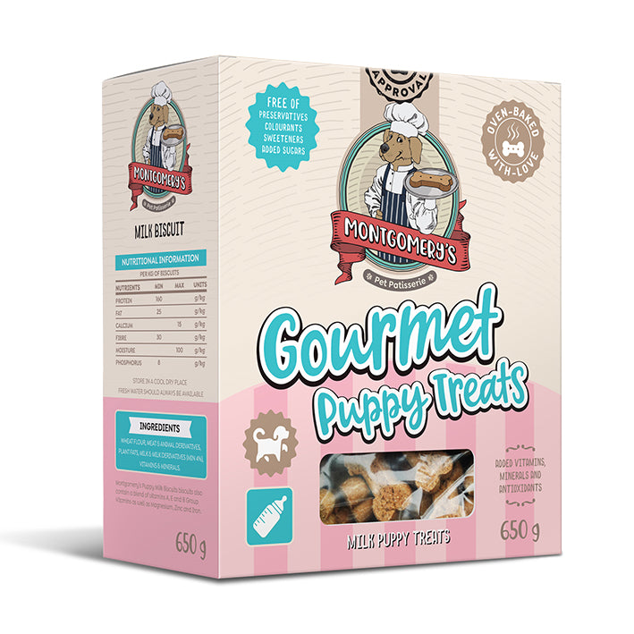Montgomery’s Puppy Biscuits