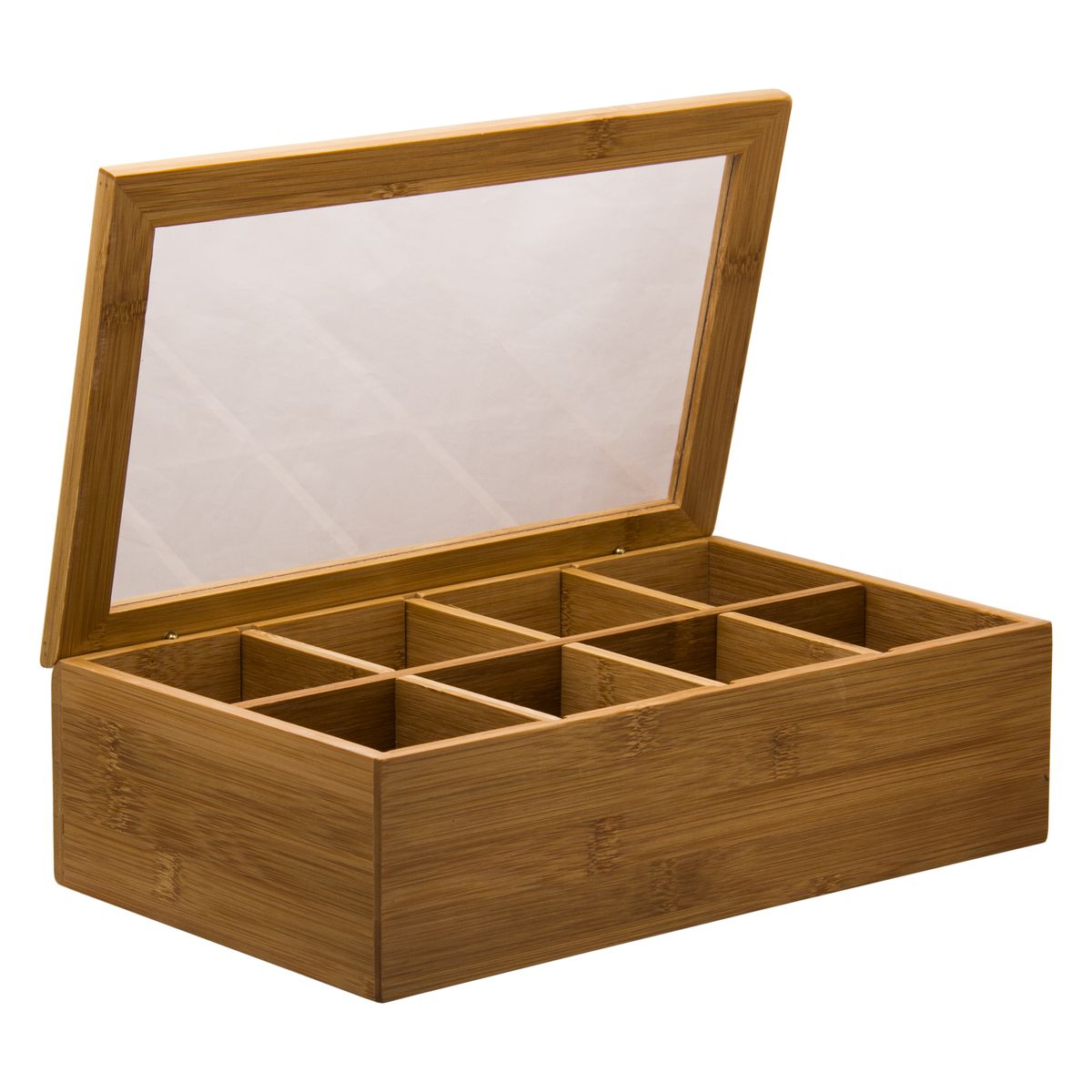 Bamboo 8 Section Tea Box