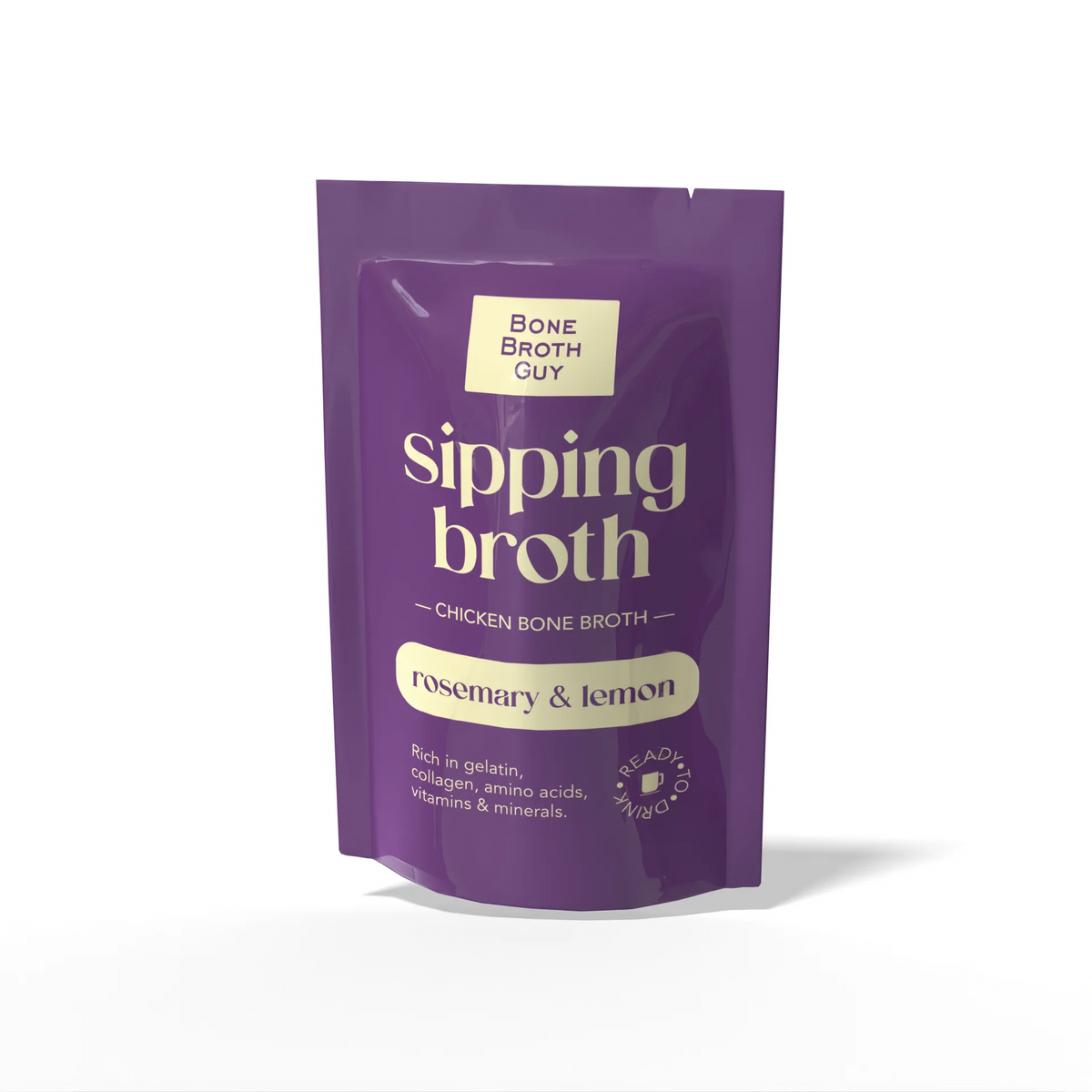 Sipping Broth Chicken Bone Broth - Rosemary & Lemon